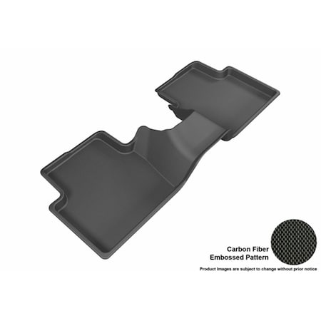 U-Ace 3D Maxpider Second Row Custom Fit All-Weather Kagu Black Floor Mat for2016 Mazda CX-3 Models L1MZ05121509